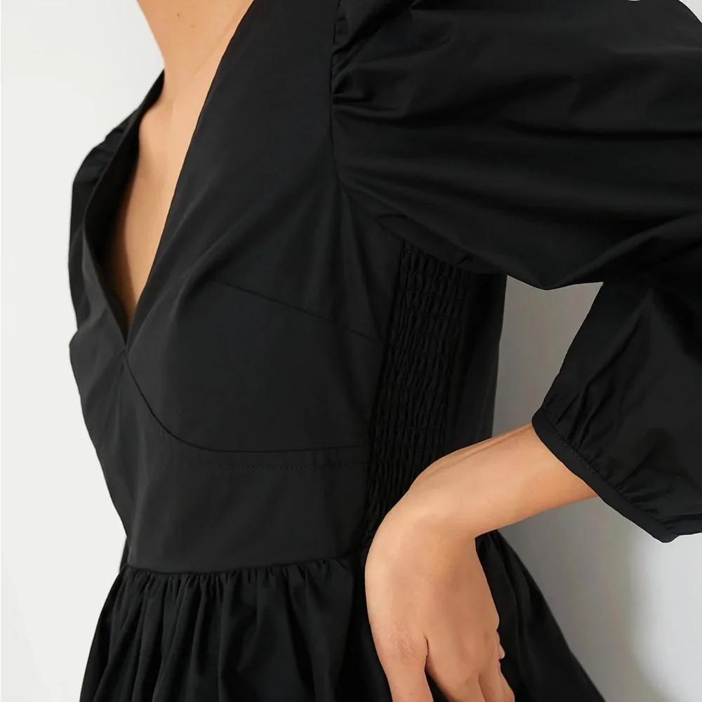 HYACINTH HOUSE Black Puff Sleeve Elaina Blouse - Picture 5 of 11